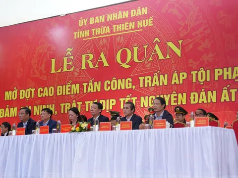 Thừa Thiên Huế: Ra quân cao điểm đảm bảo ANTT Tết Nguyên đán Ất Tỵ năm 2025