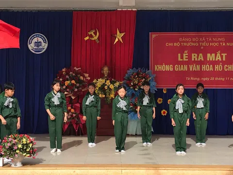 “Không gian văn hoá Hồ Chí Minh” tại Trường Tiểu học Tà Nung