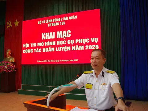 Lữ đoàn 125, Vùng 2 Hải quân khai mạc hội thi mô hình học cụ năm 2025