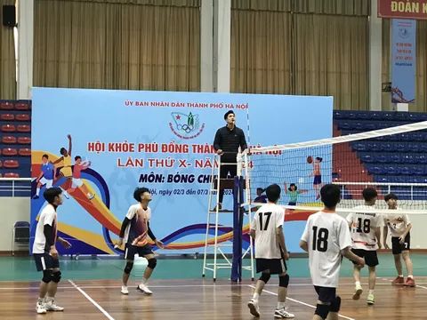 Hà Nội: Tiếp tục diễn ra thi đấu Bóng chuyền trước thềm khai mạc Hội  khỏe Phù Đổng TP Hà Nội lần thứ X