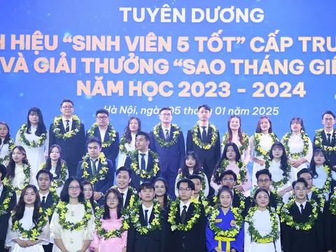 Tuyên dương “Sinh viên 5 tốt”, “Học sinh 3 tốt”, “Học sinh 3 rèn luyện” cấp Trung ương