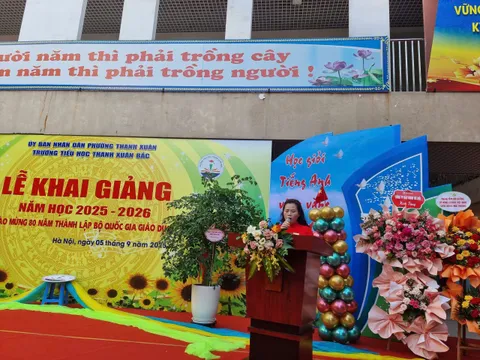 Trường Tiểu học Thanh Xuân Bắc náo nức khai giảng năm học mới 2025 - 2026