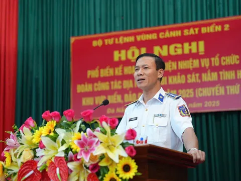 Bộ Tư lệnh Vùng Cảnh sát biển 2 và các địa phương khảo sát, nắm tình hình vùng biển, đảo ven bờ lần thứ 2, năm 2025