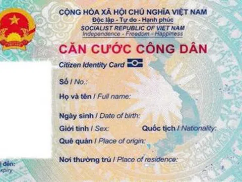 Chính thức thu phí làm thẻ CCCD từ 1/7