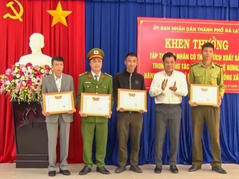 Đà Lạt khen thưởng đột xuất tập thể, cá nhân bảo vệ rừng và có nghĩa cử cao đẹp