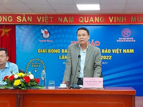 Họp báo công bố Giải Bóng bàn Cúp Hội Nhà báo Việt Nam lần thứ XV