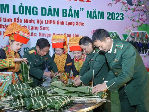 Đồn Biên phòng Ba Sơn tổ chức chương trình “Xuân Biên phòng ấm lòng dân bản” năm 2023 cho 3 xã biên giới