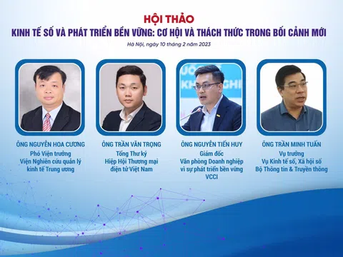 “Kinh tế số và phát triển bền vững -  Cơ hội và thách thức trong bối cảnh mới”