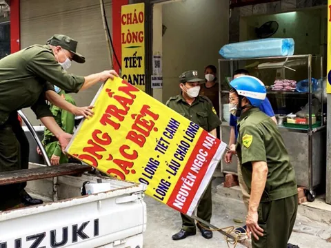 Phường Khương Mai quyết tâm “Giành lại vỉa hè phong quang, sạch đẹp cho người đi bộ”