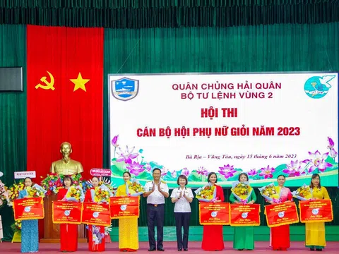 Vùng 2 Hải quân tổ chức Hội thi cán bộ Hội phụ nữ giỏi năm 2023