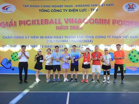 Sôi động giải Pickleball Vinacomin Power năm 2024