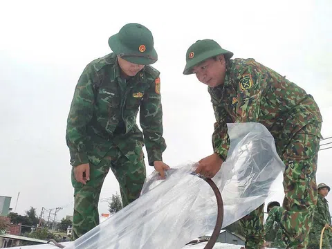 Đồn Biên phòng Bình Minh triển khai ứng phó khẩn cấp bão số 6