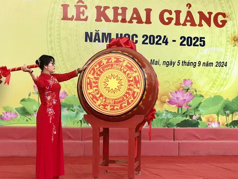 Hà Nội: Trường THCS Khương Mai khai giảng, chào đón năm học mới 2024 - 2025