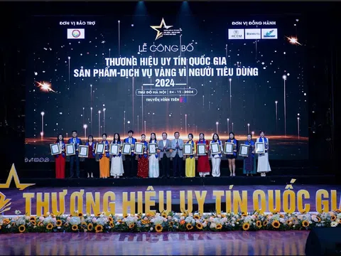 Vinh danh hơn 100 thương hiệu uy tín Quốc gia năm 2024