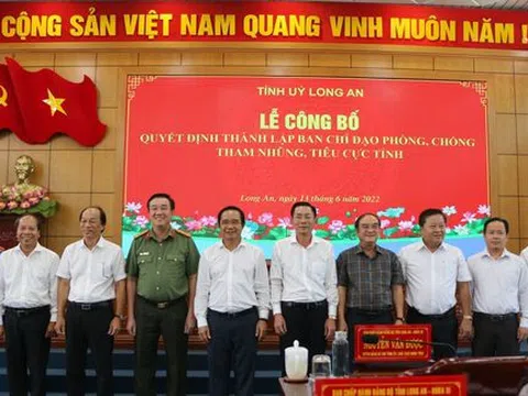 Thành lập Ban Chỉ đạo phòng, chống tham nhũng, tiêu cực tỉnh Long An