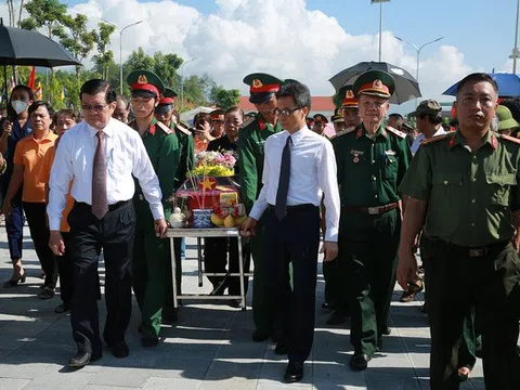 Tổ chức trang trọng lễ truy điệu, an táng hài cốt liệt sĩ tại Nghĩa trang Liệt sĩ quốc gia Vị Xuyên