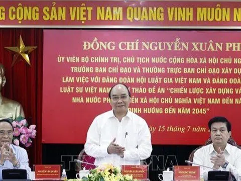 Chủ tịch nước làm việc với Đảng đoàn Hội Luật gia Việt Nam, Liên đoàn Luật sư Việt Nam về xây dựng Nhà nước pháp quyền