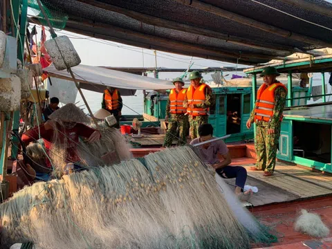 Đồn Biên phòng cửa khẩu Cảng Vạn Gia tuyên truyền, vận động, giúp đỡ nhân dân phòng chống bão Noru