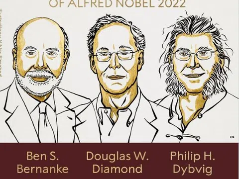 Cựu Chủ tịch FED Ben Bernanke và hai nhà kinh tế đồng hương chung giải Nobel Kinh tế 2022