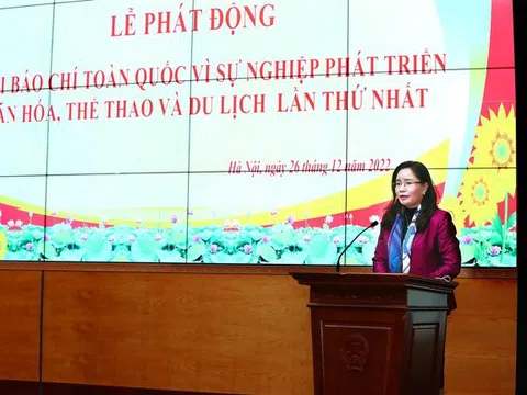 Phát động giải Báo chí toàn quốc ‘Vì sự nghiệp phát triển văn hóa, thể thao và du lịch’