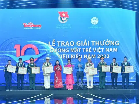 Trao Giải thưởng Gương mặt trẻ Việt Nam tiêu biểu năm 2022