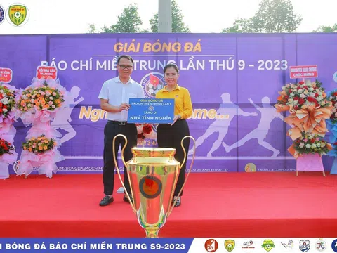 Khai mạc Giải bóng đá Báo chí miền Trung lần thứ 9 tại Nghệ An