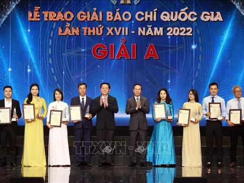 Danh sách các tác phẩm đoạt Giải Báo chí Quốc gia lần thứ XVII - năm 2022