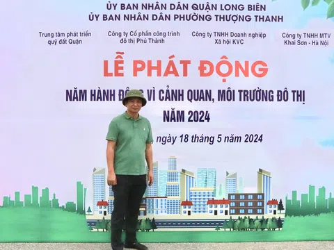 Hơn 120 tình nguyện viên chung tay làm sạch môi trường tại Long Biên