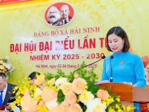 Đại hội Đảng bộ xã Hải Ninh lần I nhiệm kỳ 2025–2030: Khởi đầu mới sau sắp xếp hành chính