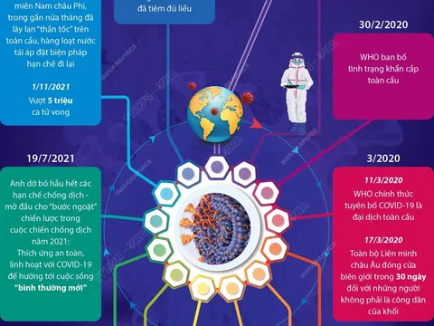 Các dấu mốc lớn của đại dịch COVID-19