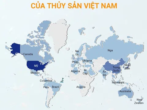 (Interactive) Các thị trường xuất khẩu chính của thủy sản Việt Nam