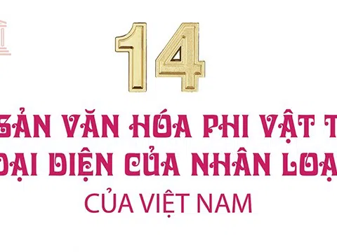 [Infographic] Độc đáo 14 di sản văn hóa phi vật thể đại diện của nhân loại của Việt Nam