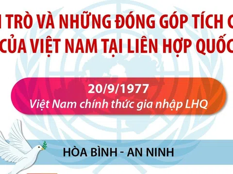 (Infographic) Vai trò và những đóng góp tích cực của Việt Nam tại Liên hợp quốc