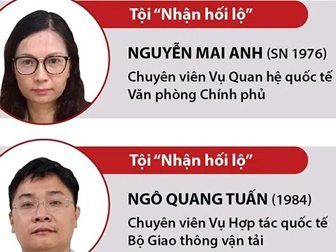 (Infographic) Vụ án "Đưa hối lộ, nhận hối lộ" xảy ra tại Cục Lãnh sự Bộ Ngoại giao: Khởi tố, bắt tạm giam thêm 6 bị can