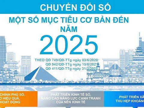 (Interactive) Chuyển đổi số: Một số mục tiêu cơ bản đến năm 2025