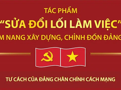 (Infographic) Tác phẩm “Sửa đổi lối làm việc”: Cẩm nang xây dựng, chỉnh đốn Ðảng ta