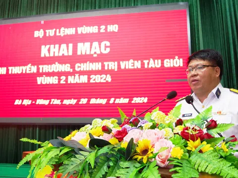 Vùng 2 Hải quân tổ chức Hội thi thuyền trưởng, chính trị viên tàu giỏi năm 2024