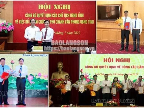 Bổ nhiệm nhân sự, lãnh đạo mới tại Lạng Sơn và Lai Châu