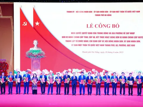 Lễ công bố nghị quyết của Quốc hội về sáp nhập tỉnh Quảng Nam và TP.Đà Nẵng