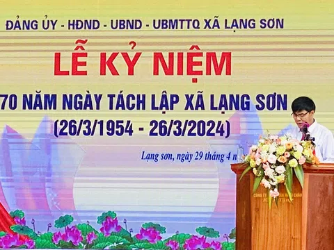 Nghệ An: Xã Lạng Sơn, huyện Anh Sơn kỷ niệm 70 năm tách lập xã