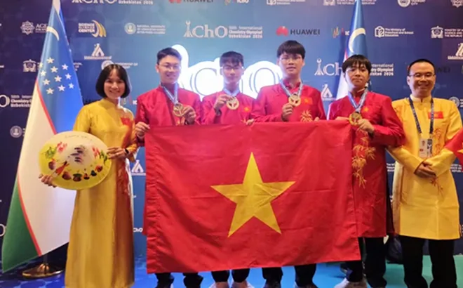 HOT: Bốn học sinh Việt Nam thi Olympic Hóa học quốc tế năm 2026 đều đạt Huy chương Vàng
