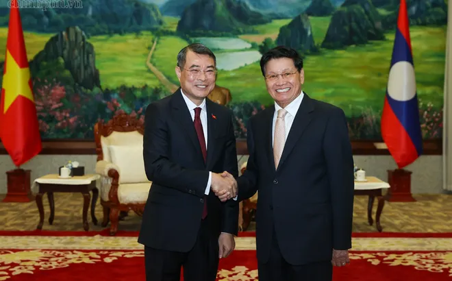 Thủ tướng Lê Minh Hưng hội kiến Tổng Bí thư, Chủ tịch nước Lào Thongloun Sisoulith