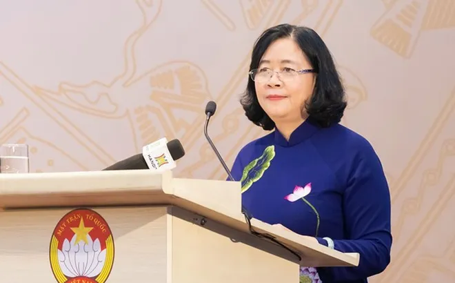 Bà Bùi Thị Minh Hoài tiếp tục giữ chức Chủ tịch Ủy ban Trung ương MTTQ Việt Nam